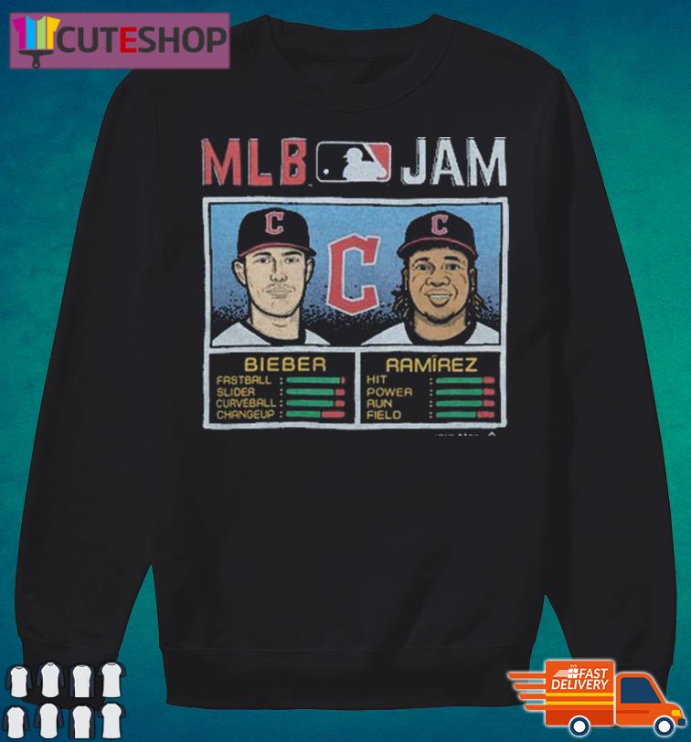 Mlb jam guardians Bieber and ramirez T-shirts, hoodie, sweater