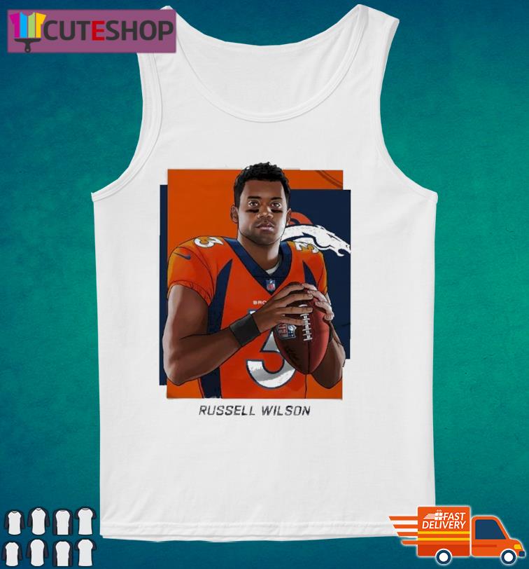 Russell Wilson A New Era Denver Broncos Design Style T Shirt