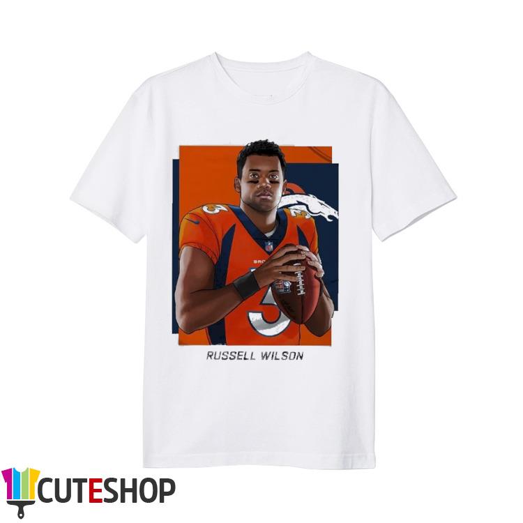 Russell Wilson A New Era Denver Broncos Design Style T Shirt