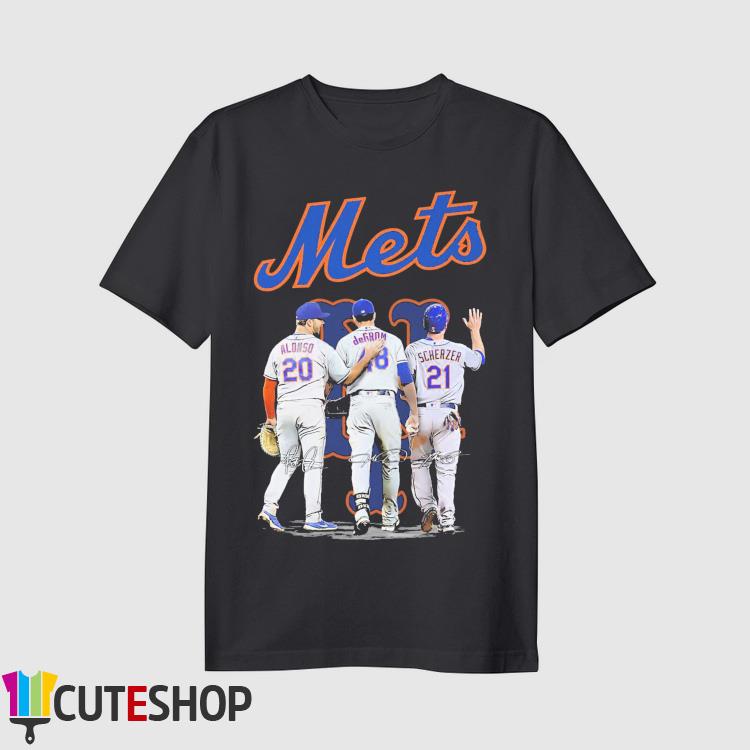 New York Mets Pete Alonso Jacob Degrom And Max Scherzer Signatures Shirt,  hoodie, sweater, ladies v-neck and tank top
