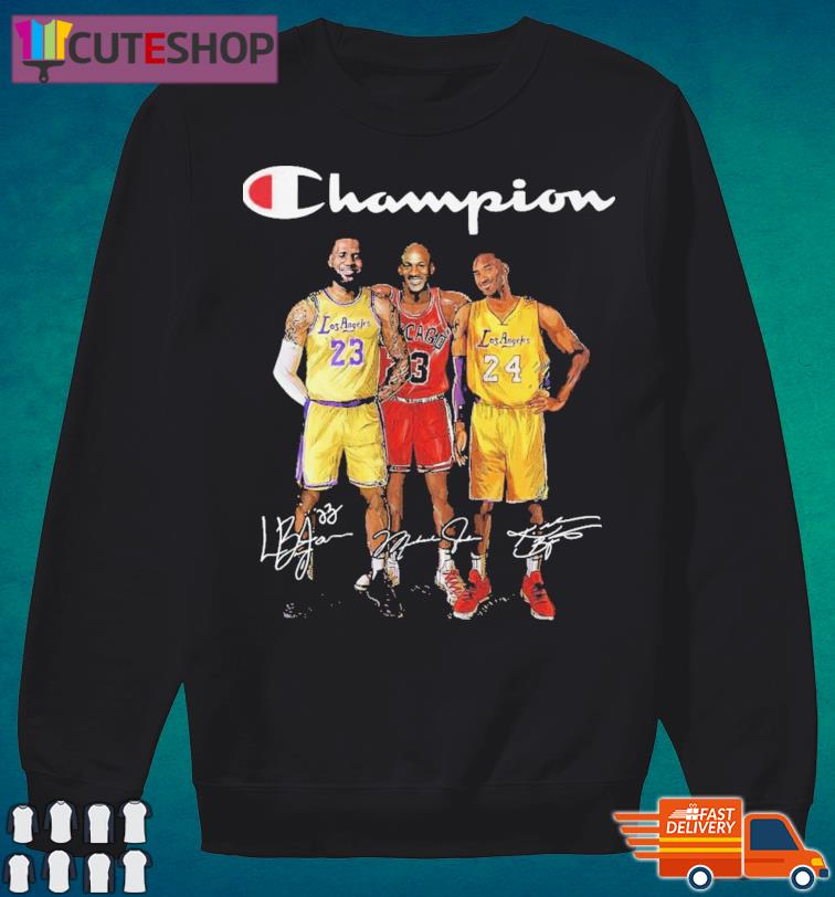 Champion sweatshirt best sale jordan kobe lebron