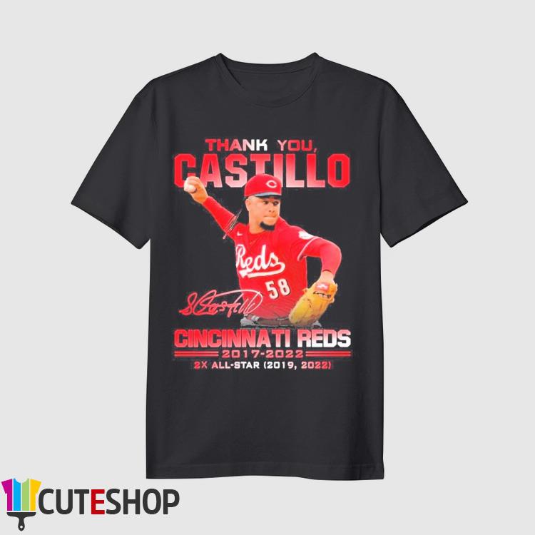 Thank You Luis Castillo Cincinnati Reds 2X All-star 2017-2022 Signatures  Shirt, hoodie, sweater, long sleeve and tank top
