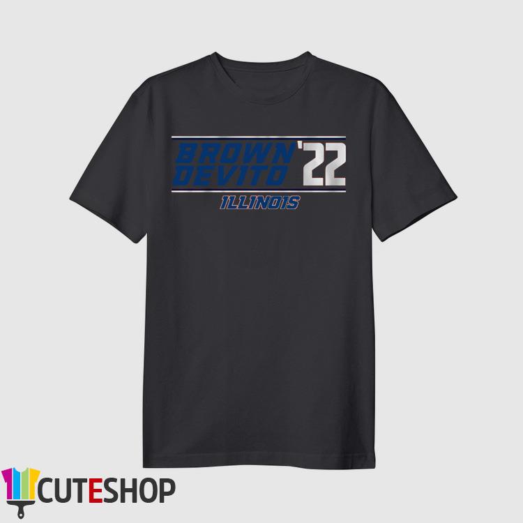 Chase Brown And Tommy DeVito 2022 Illinois Football Shirt