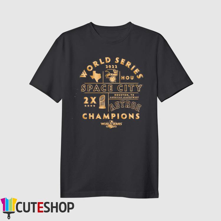 Houston Astros Space City Two-Time World Series Champions Shirt