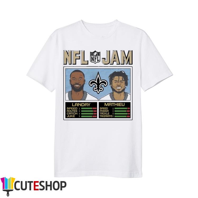 Jarvis Landry Tyrann Mathieu NFL Jam New Orleans Saints T-shirt