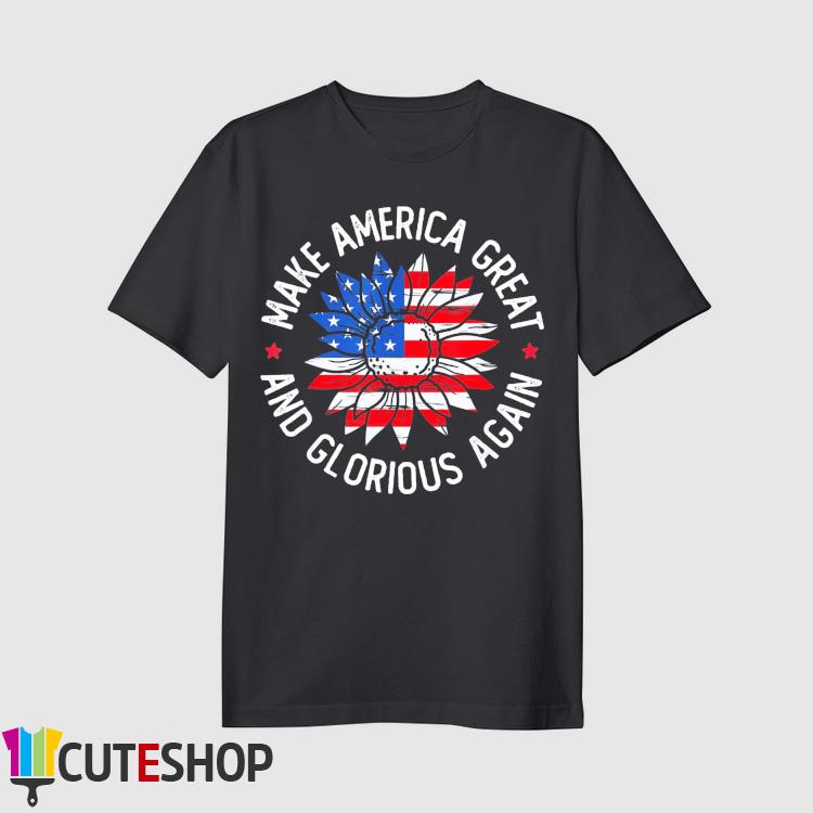 Sunflower MAGAGA Making America Glorious & Great Again – Trump 2024 T-Shirt