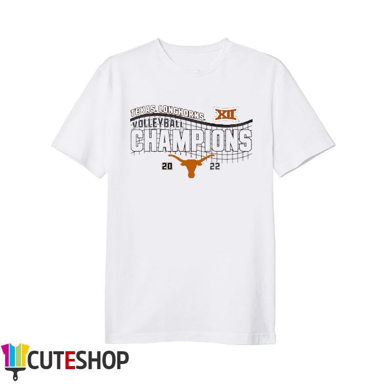 Texas Longhorns 2022 Big 12 Women's Volleyball Conference Champions Locker Room T-Shirt