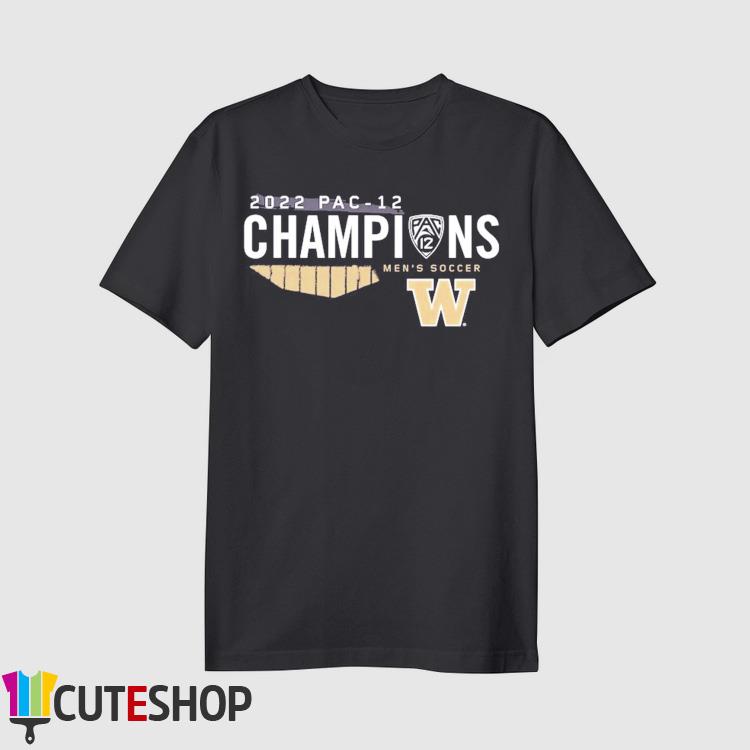 Washington Huskies 2022 PAC-12 Regular Season Men's Soccer Champions Locker Room T-Shirt