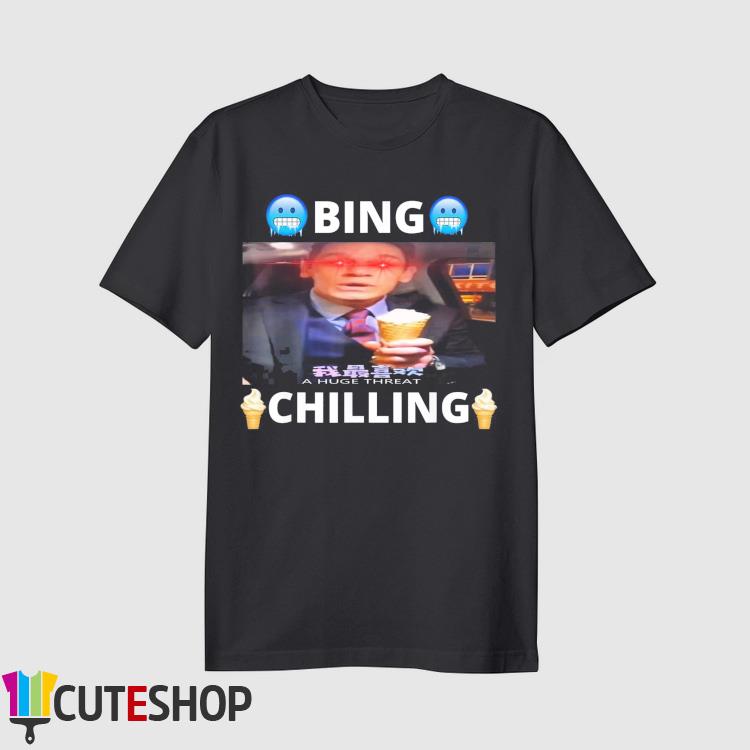 Bing Shi Ling Bing Chilling John Xina Ice Cream Chinese Meme T-Shirt